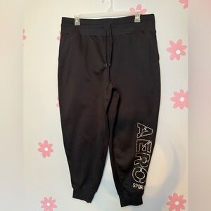 Aeropostale Black Joggers with Aero Sport Logo